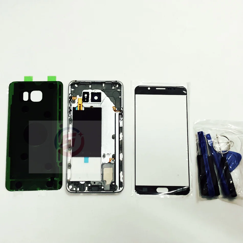 Чехол с полным покрытием корпуса note5 + передняя стеклянная линза экрана средняя