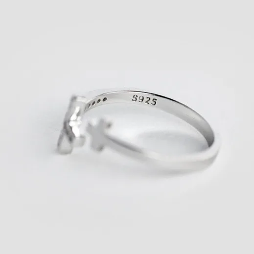 Серебряное кольцо с двойным боковым крестом MIESTILO ювелирное изделие из