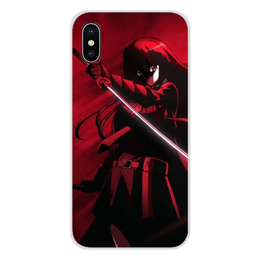Аксессуары чехлы для телефонов Apple iPhone X XR XS MAX 4 4S 5 5S 5C SE 6 6S 7 8 Plus ipod touch Akame Ga Kill Anime |