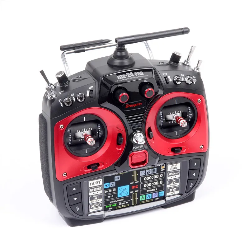 Graupner 2.4GHz 12 Channels MZ-24 PRO HoTT Radio Remote Control With GR-24/GR-16 Receiver For Helicopter Fixed-wing RC Model