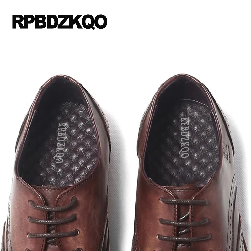 черный законцовка загар Круглый носок обувь грубый башмак 2017 дерби офис платье