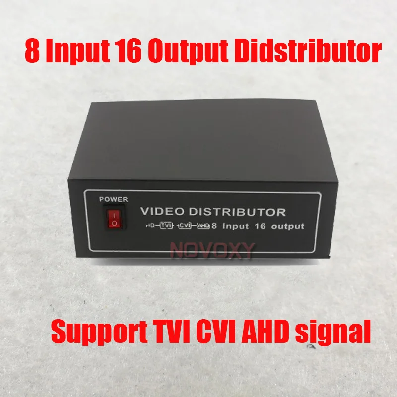 8 в 16 из TVI CVI AHD CVBS сигнала видео дистрибьютор усилитель 8CH до 16CH сплиттер для CCTV камеры безопасности