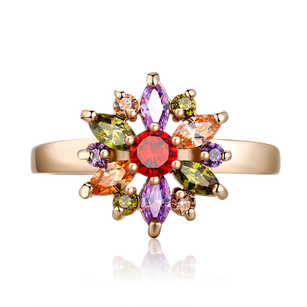 Классические серебряные ювелирные изделия 925 свадебные для женщин яркий цветок