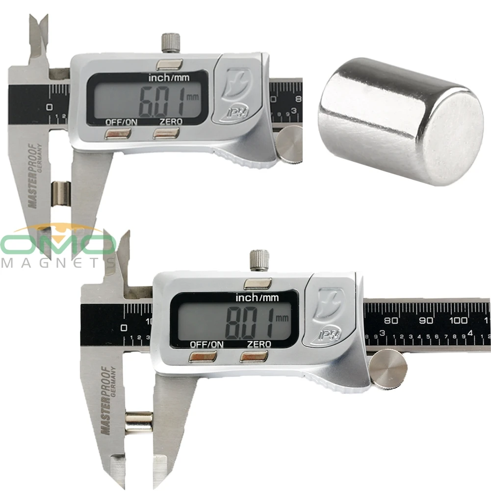 OMO Magnetics 50 шт. N35 диаметр 6 мм x 8 толстый диск редкоземельные неодимовые магниты