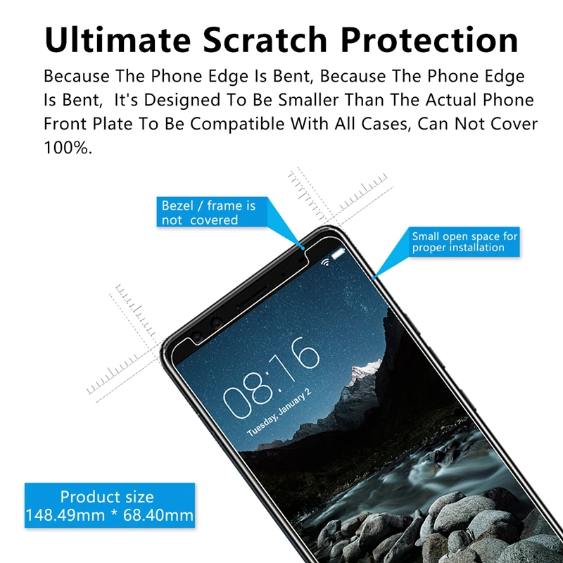 2.5D 0 26 мм 9H Премиум Закаленное стекло для HTC U12 Plus + 6 &quotЗащитная пленка Plus|Защитные
