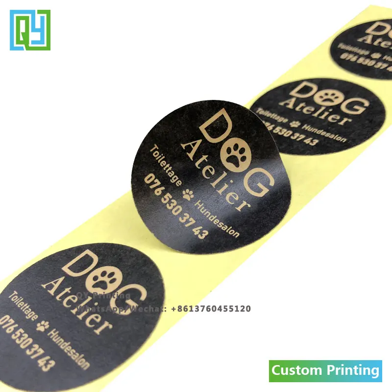 1000pcs 35x35mm free shipping custom printing self adhesve kraft stickers craft paper packing labels bread bags gift tags label