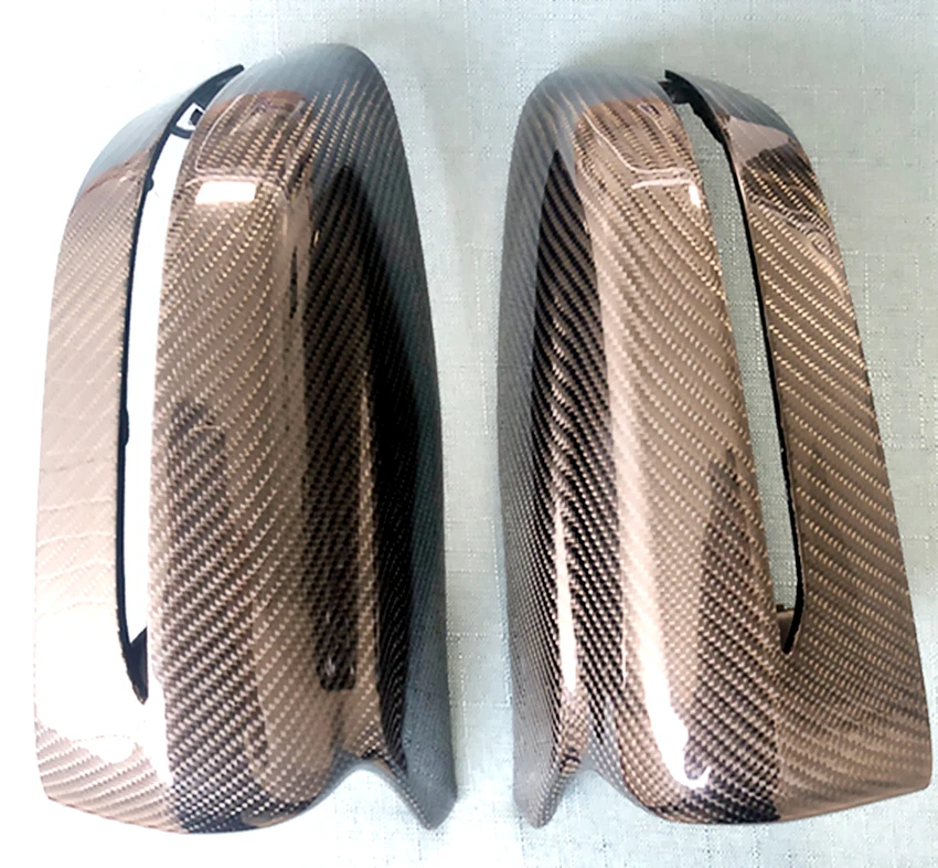 Замена бокового зеркала из углеродного волокна 2 шт. колпачки для заднего вида BMW 5