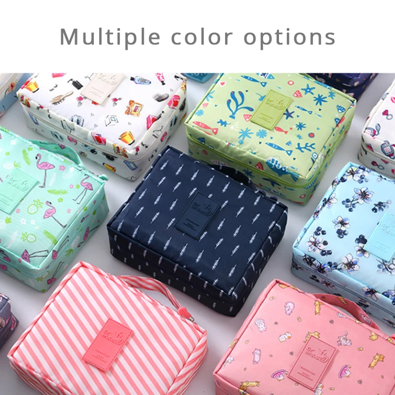 Многофункциональная Водонепроницаемая дорожная косметичка с фламинго женские