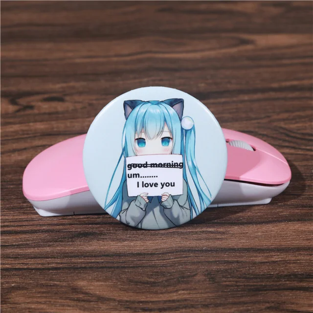 Model D FFFPIN Япония мультфильм Хацунэ Мику одежда Pin Mark Rozet Harajuku Соломонс значок брошь выставка Coser характер нагрудник - Окраска металла: Model D