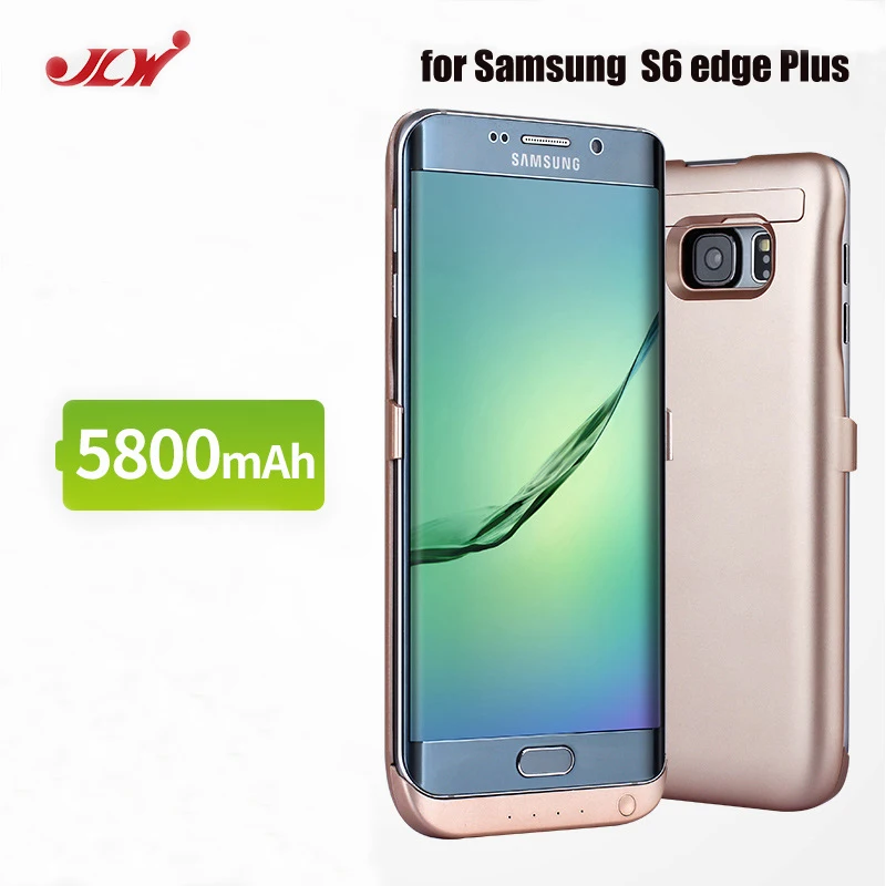 JLW 5800mAh батарея зарядное устройство чехол fr Samsung S6 Edge Plus внешний клип резервного