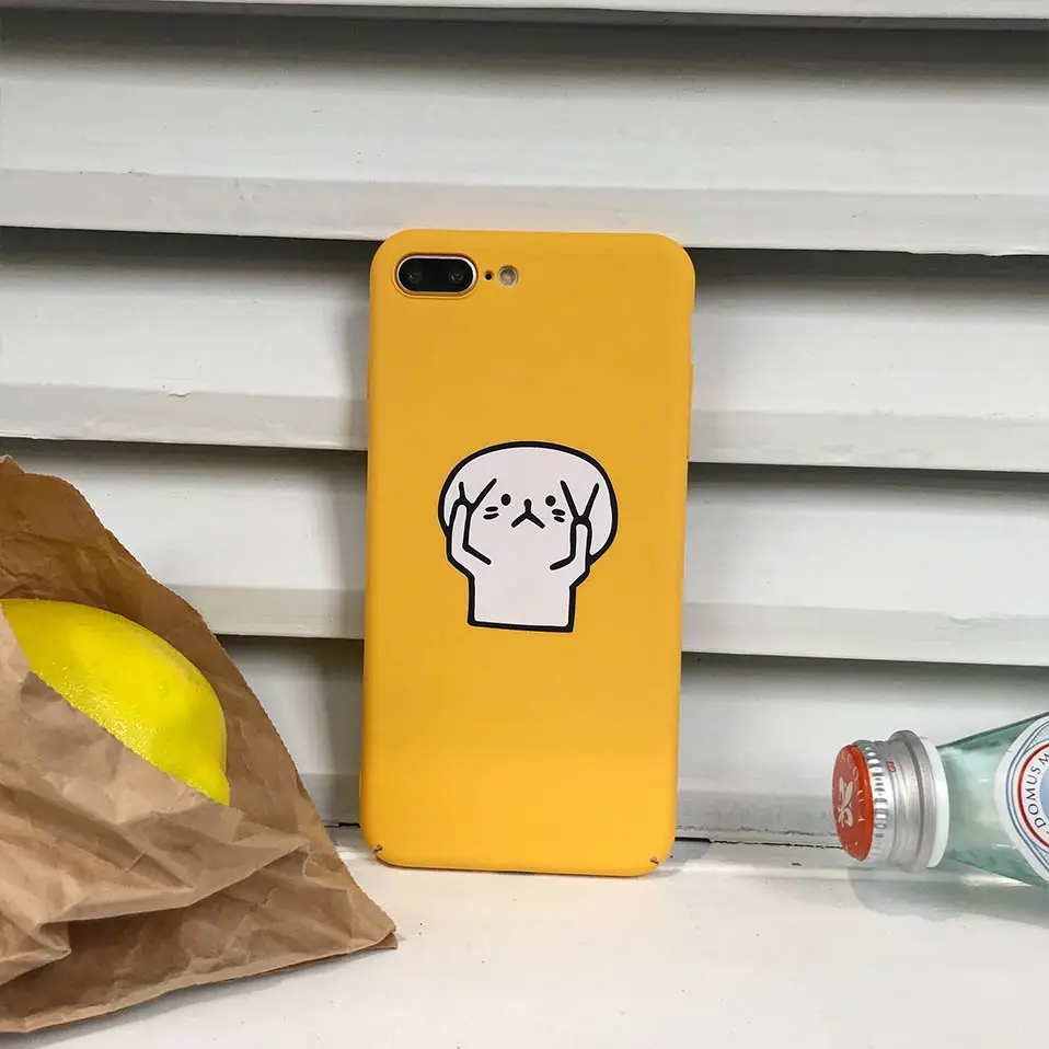 Жесткий shell мультфильм мобильного телефона чехол для iPhone 6 7 8 плюс Чехол X