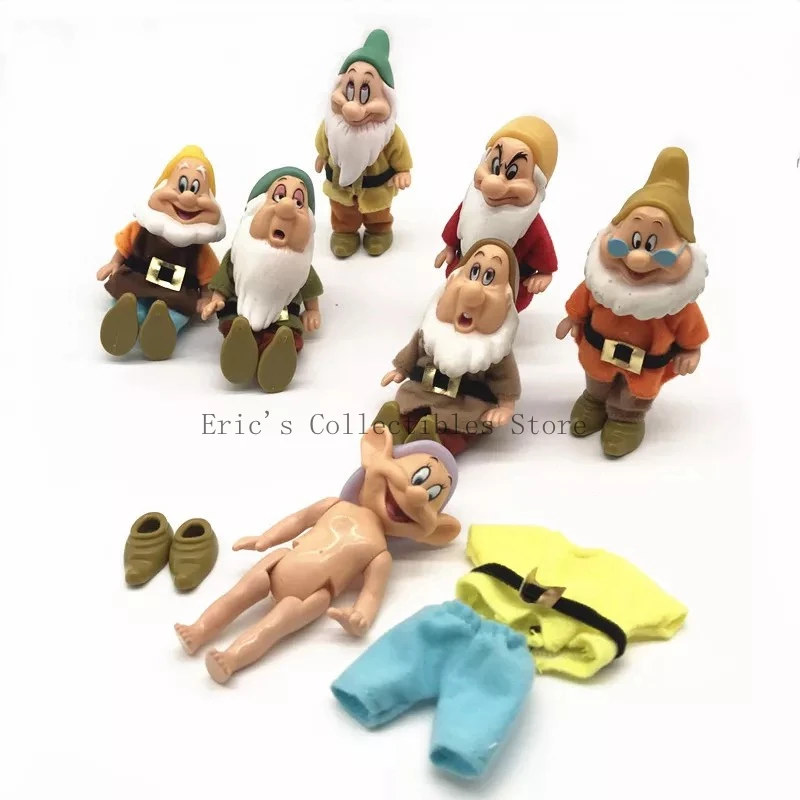 7 шт./лот Ограниченная Коллекция Белоснежка и семь гномов Grumpy Dopey Happy Sneezy Sleepy Bashful Doc фигурка кукла игрушка