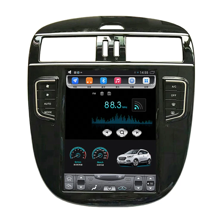 2011 2015 Tiida Pulsar 10 4 дюймовый вертикальный сенсорный экран Android автомобильный GPS