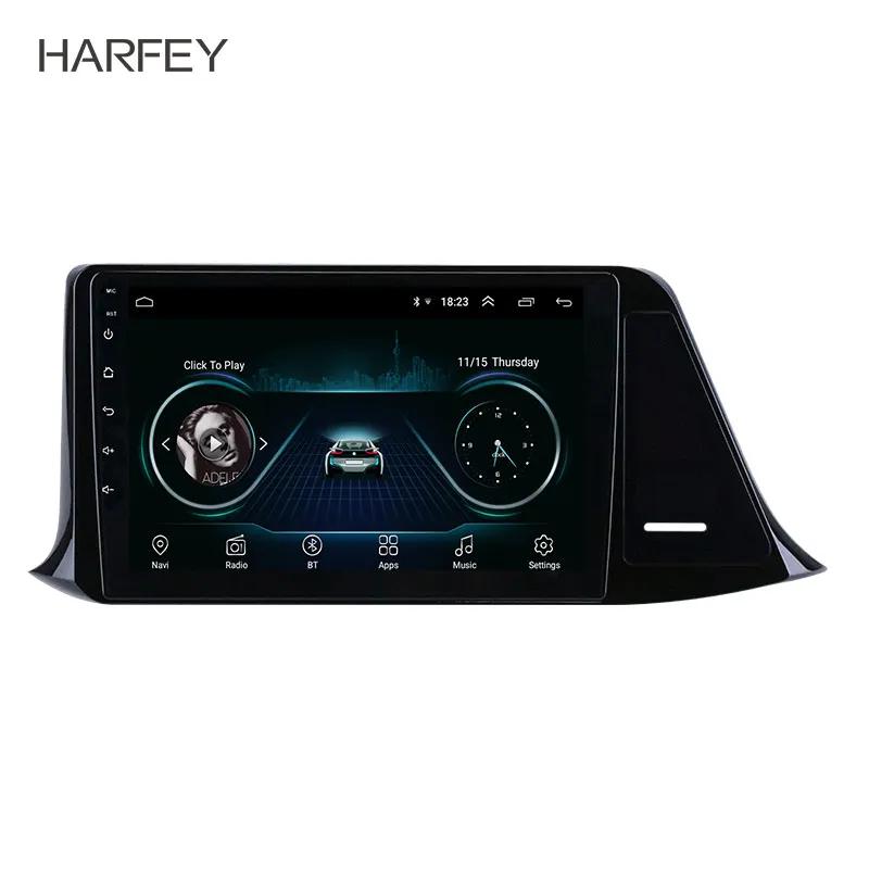 Автомобильный мультимедийный плеер Harfey 2Din GPS Nav Wi-Fi аудио Android 8 1 9 &quot головное
