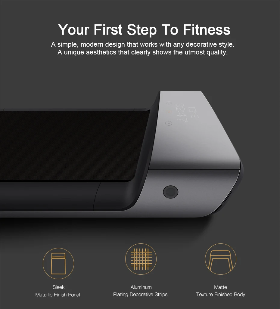 Быстрая Xiaomi Mijia Smart WalkingPad складной нескользящий автоматический контроль скорости светодиодный дисплей снижение веса беговая дорожка