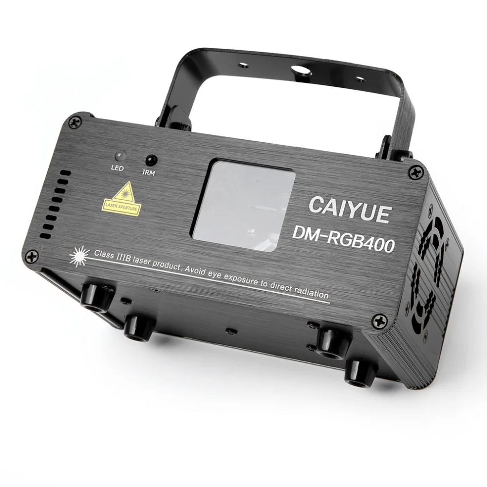 Профессиональный лазерный RGB 400 МВт сценическое освещение проектор DMX512 Красный Зеленый Синий с пультом дистанционного управления DJ Бар вечерние Рождество дневной свет