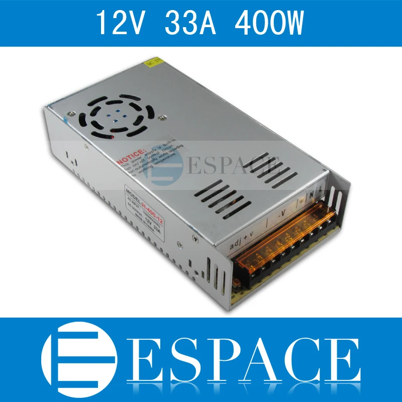 Лучшее качество 12V 33A 400W Драйвер импульсного источника питания для светодиодной