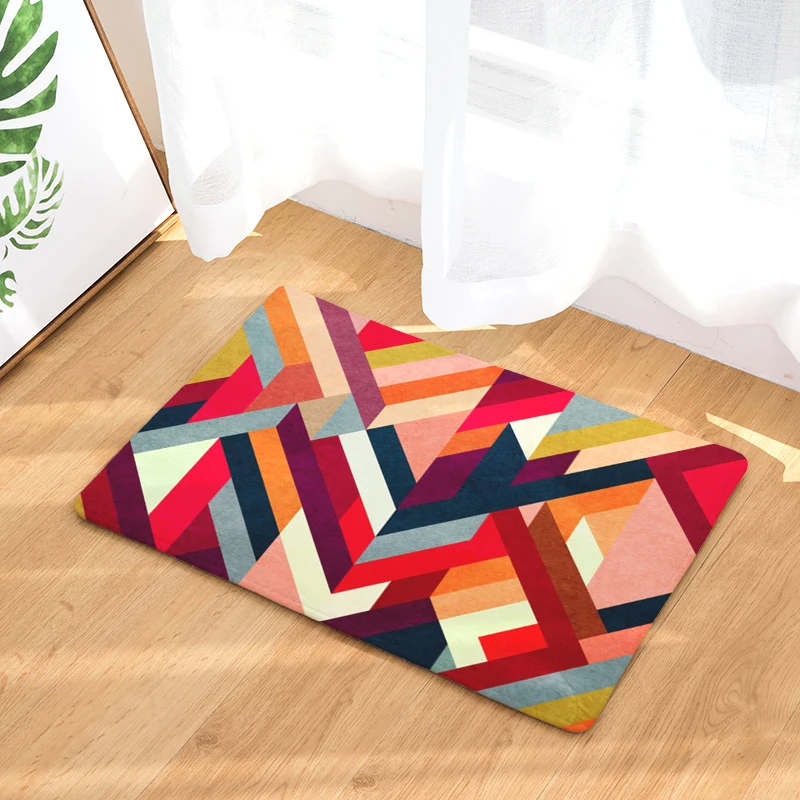 Фланелевые коврики цветная коробка с принтом звезд для спальни гостиной