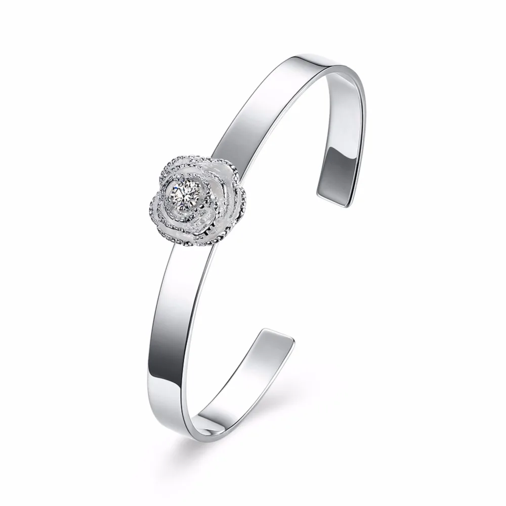 Женский серебряный браслет с подвесками в виде Розы|bracelet bracelet|bracelets forbracelets for women |