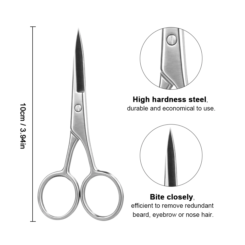 Pro ножницы для бороды усов нержавеющая сталь мини ножница триммер бровей носа