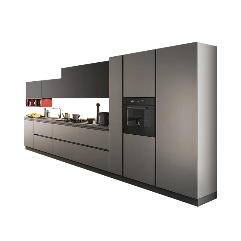 Американский стандарт черный классический кухонный шкаф из твердой древесины