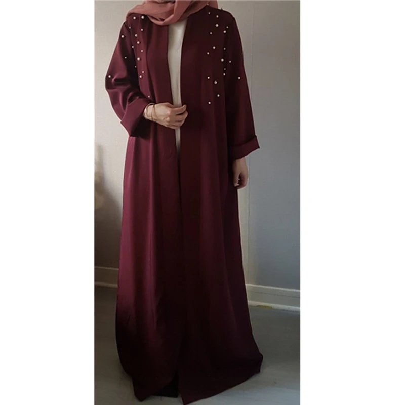 Мусульманские платья с бриллиантами Дубай Абая кимоно кардиган плюс размер