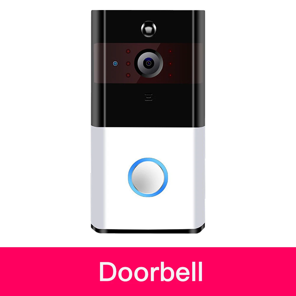 doorbell WiFi беспроводной видео дверной звонок 720P с колокольчиком и батареей в режиме реального времени видео двусторонняя связь ночное видение PIR Обнаружение движения - Цвет: doorbell