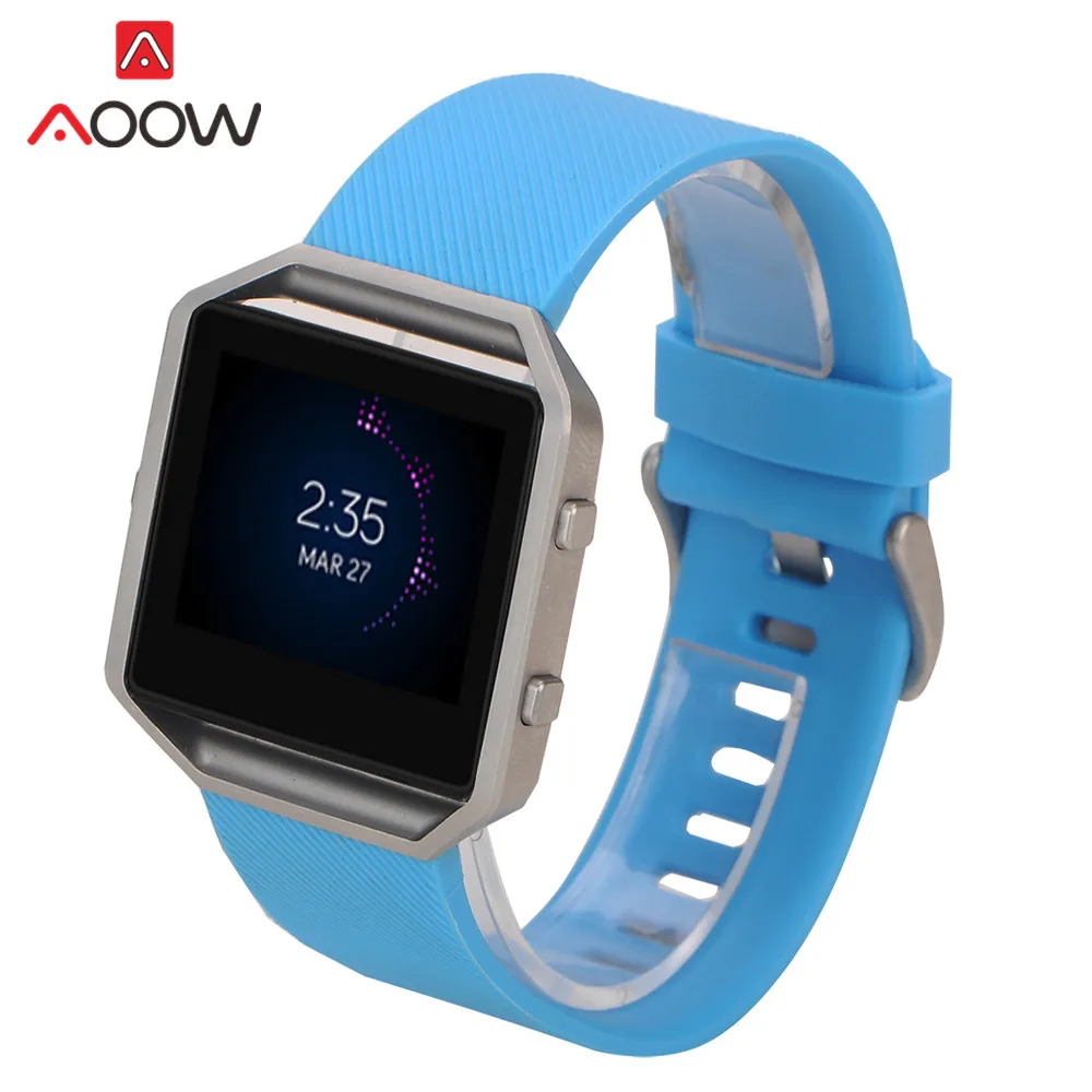 S/L силиконовый ремешок для Fitbit blaze Quick Release из мягкой резины для дайвинга, спортивный сменный Браслет, ремешок для смарт-часов