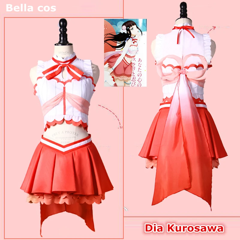 Lovelive солнце Aqours аквариум много ханамару карнавальный костюм showdress этап платье