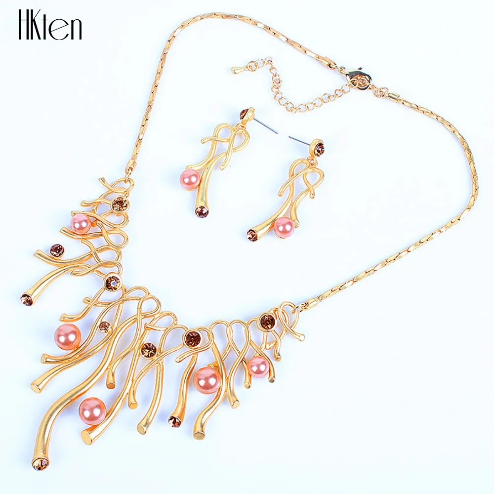 MS20230 Hot Sale Brand Jewelry Sets Fashion Design Bridal Woman's Necklace Set High Quality Gold Party Gifts | Украшения и