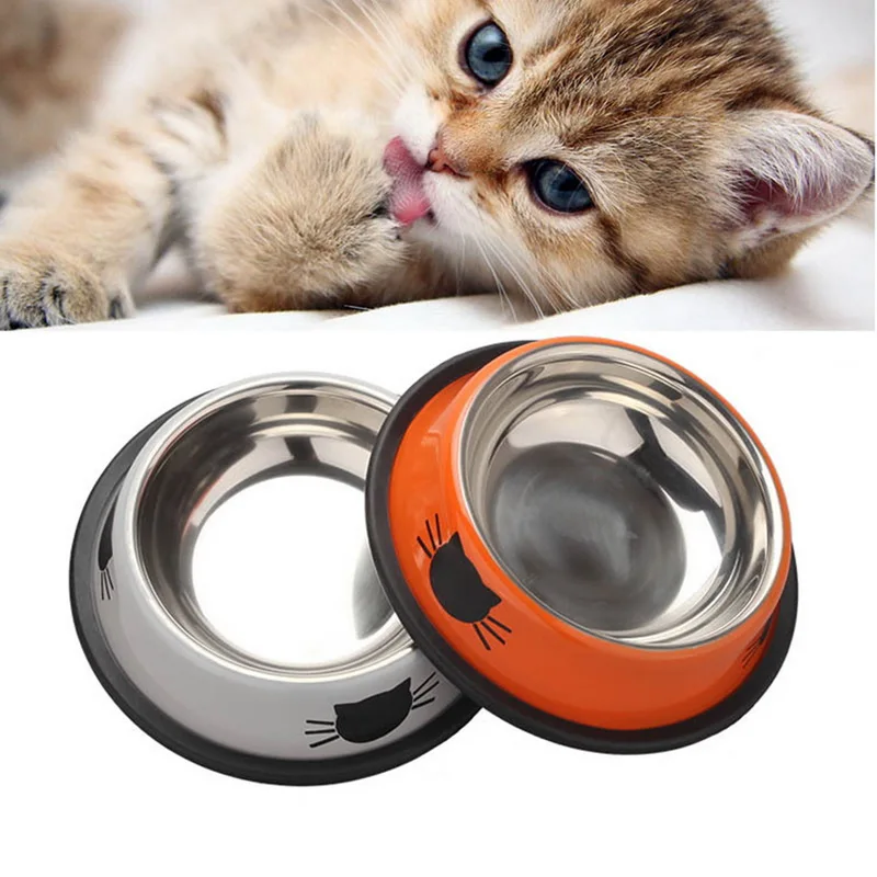Миски из нержавеющей стали для кошек и собак миски питья домашних животных