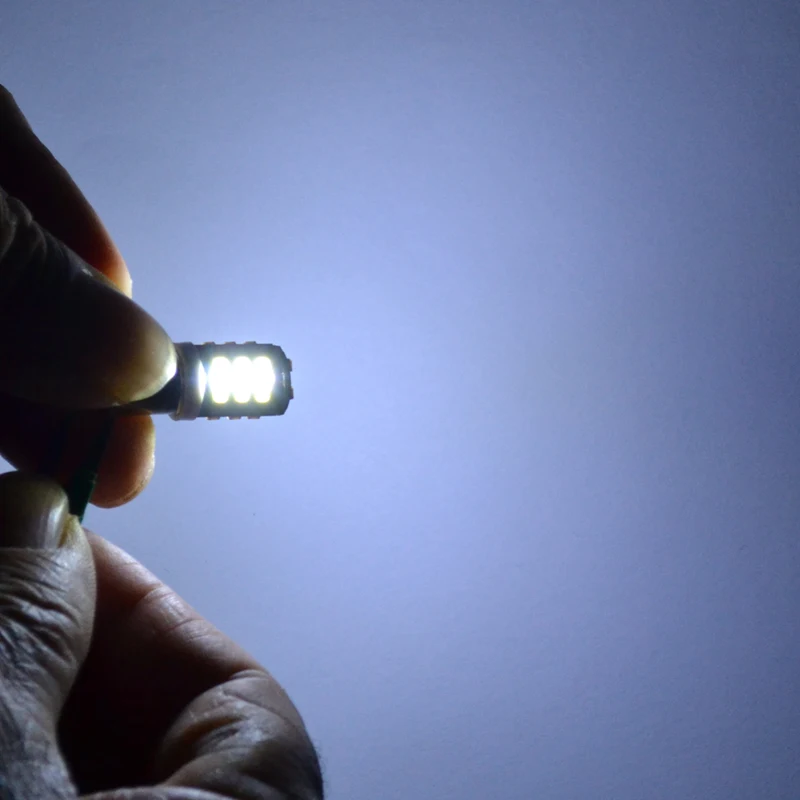 10 шт. супер яркий Автомобильный Клин T10 11 SMD 7020 LED 80MA W5W 194 168 номерной знак