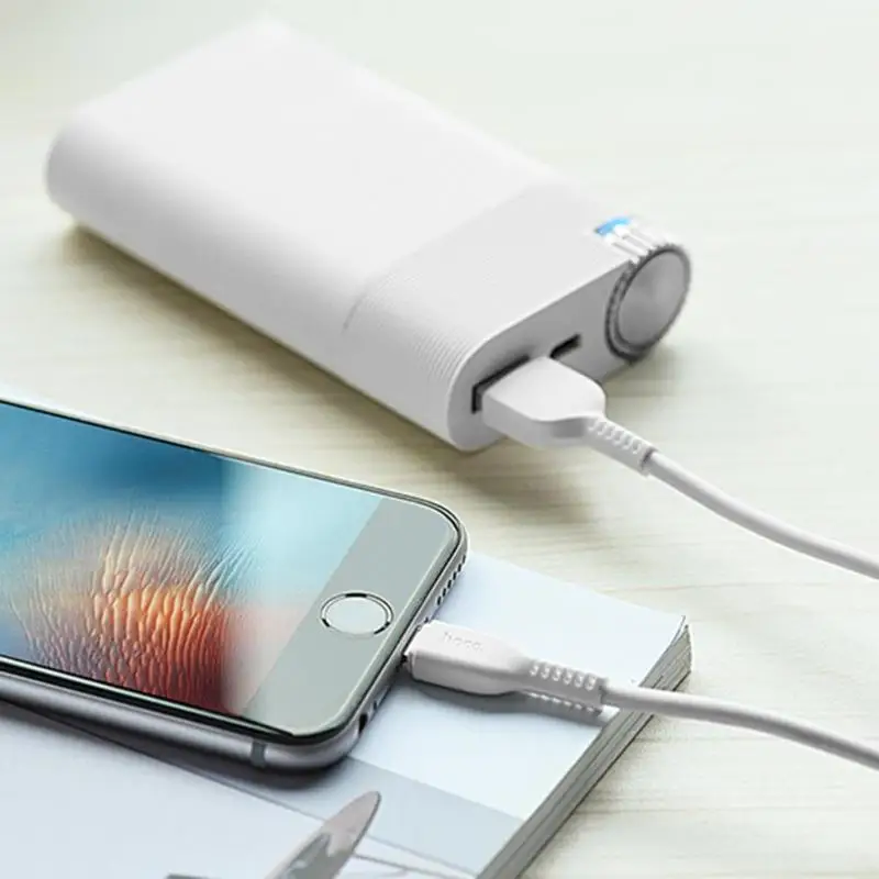 HOCO 2A кабель для быстрой зарядки данных Usb кабель для передачи данных A type-C PVC+ TVC кабель для синхронизации телефона провод для Apple 1 м/2 м/3 м шнур новое поступление