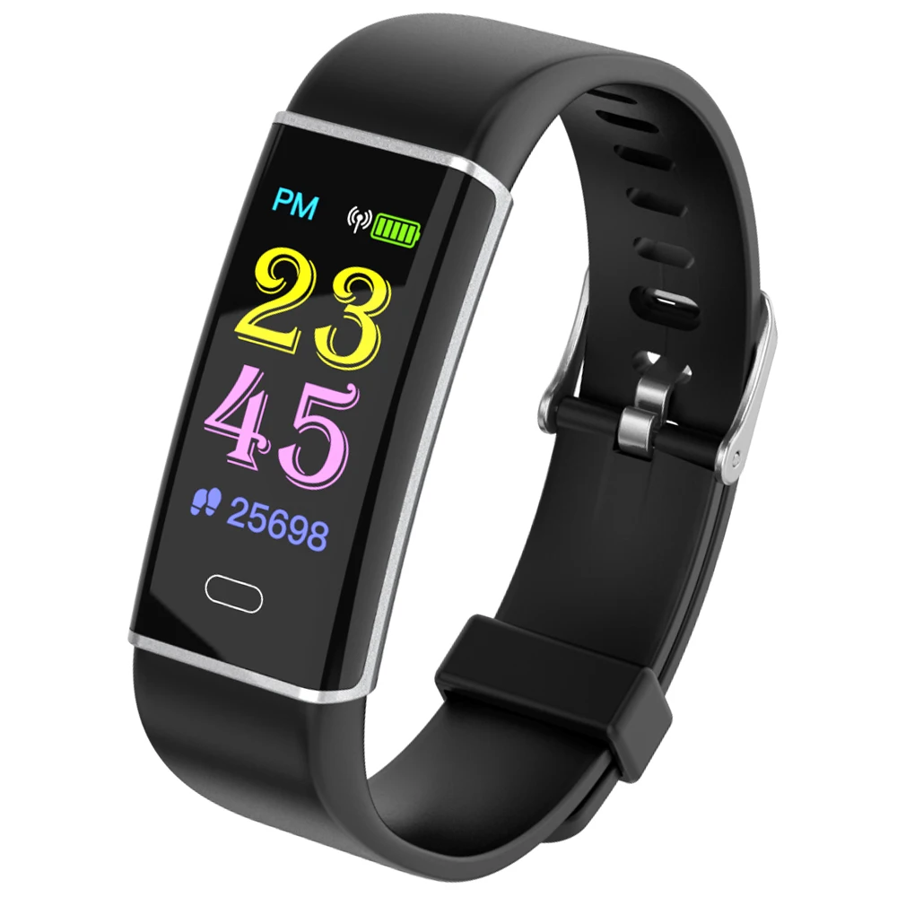 Bluetooth умный Браслет цветной экран монитор сердечного ритма артериального