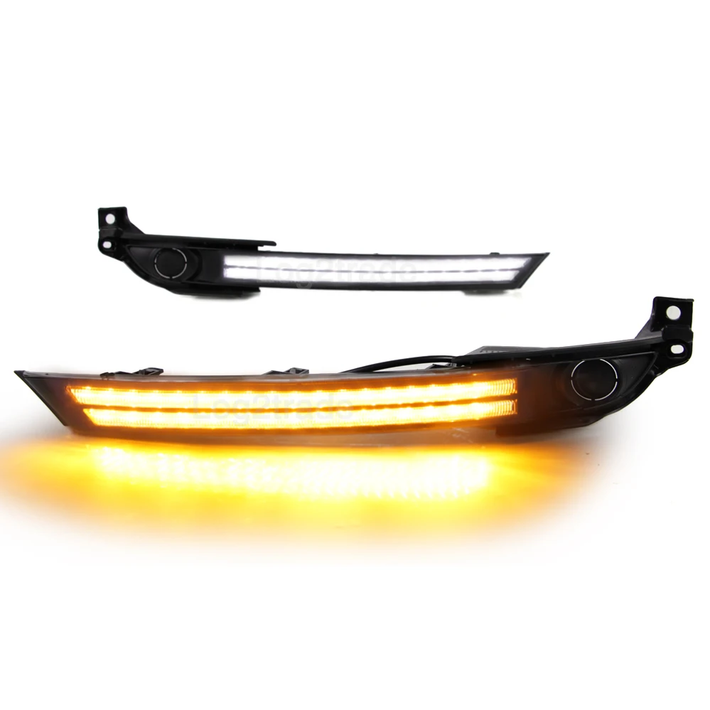 DRL W Fog lamp cover СВЕТОДИОДНЫЙ DRL для Mazda CX-5 CX5 дневной ходовой светильник+ противотуманный светильник - Цвет: DRL W Fog lamp cover
