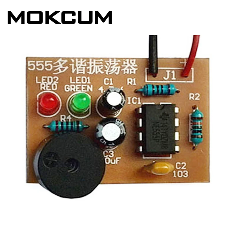 Набор сделай сам 555 Multibrator Suite NE555 Astable Circuit практическая электронная тренировочная