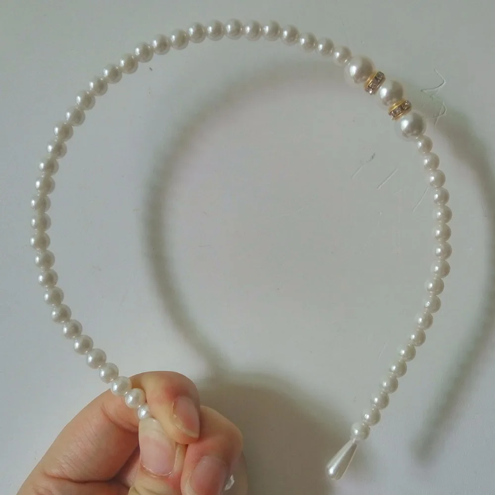 Женская повязка на голову с жемчужинами элегантная аксессуары для волос |