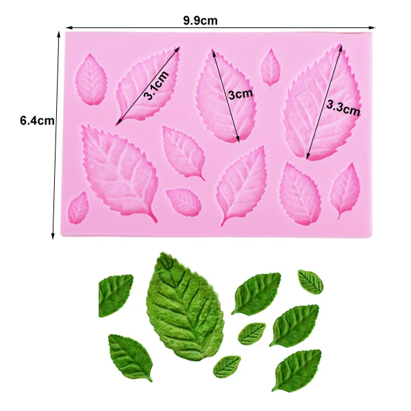 Leaf Mold A M961 Sugarcraft силиконовая форма в виде листьев конфеты Полимерная глина помадка форма торт Decorationg инструмент цветок клен GumPaste роза лист плесень - Цвет: Leaf Mold A