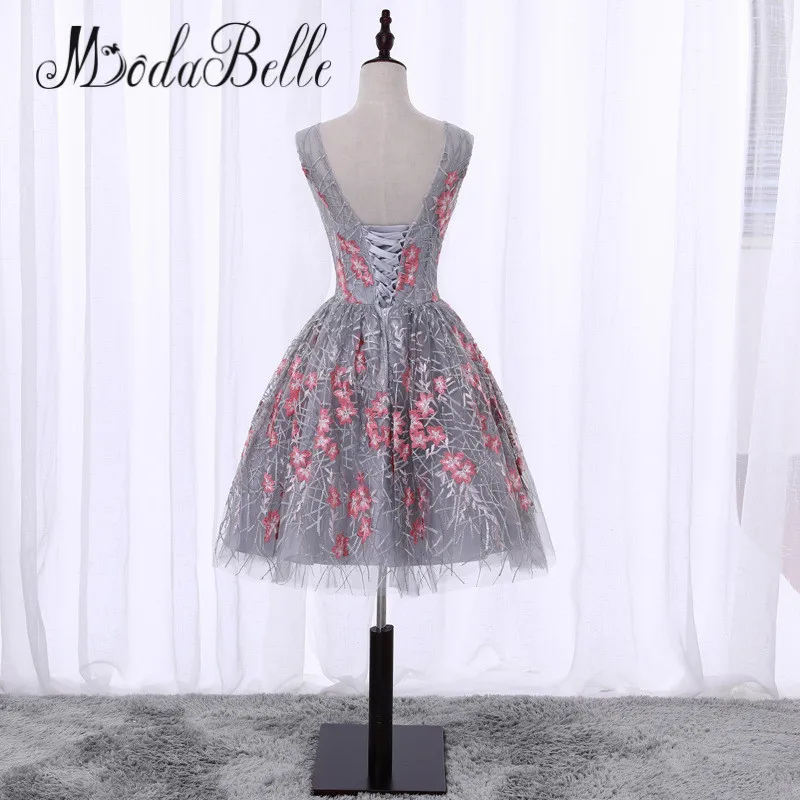 Modabelle Juniors милые короткие платья для выпускного вечера 2017 Unde r$ 100 Vestidos De Coctel серое