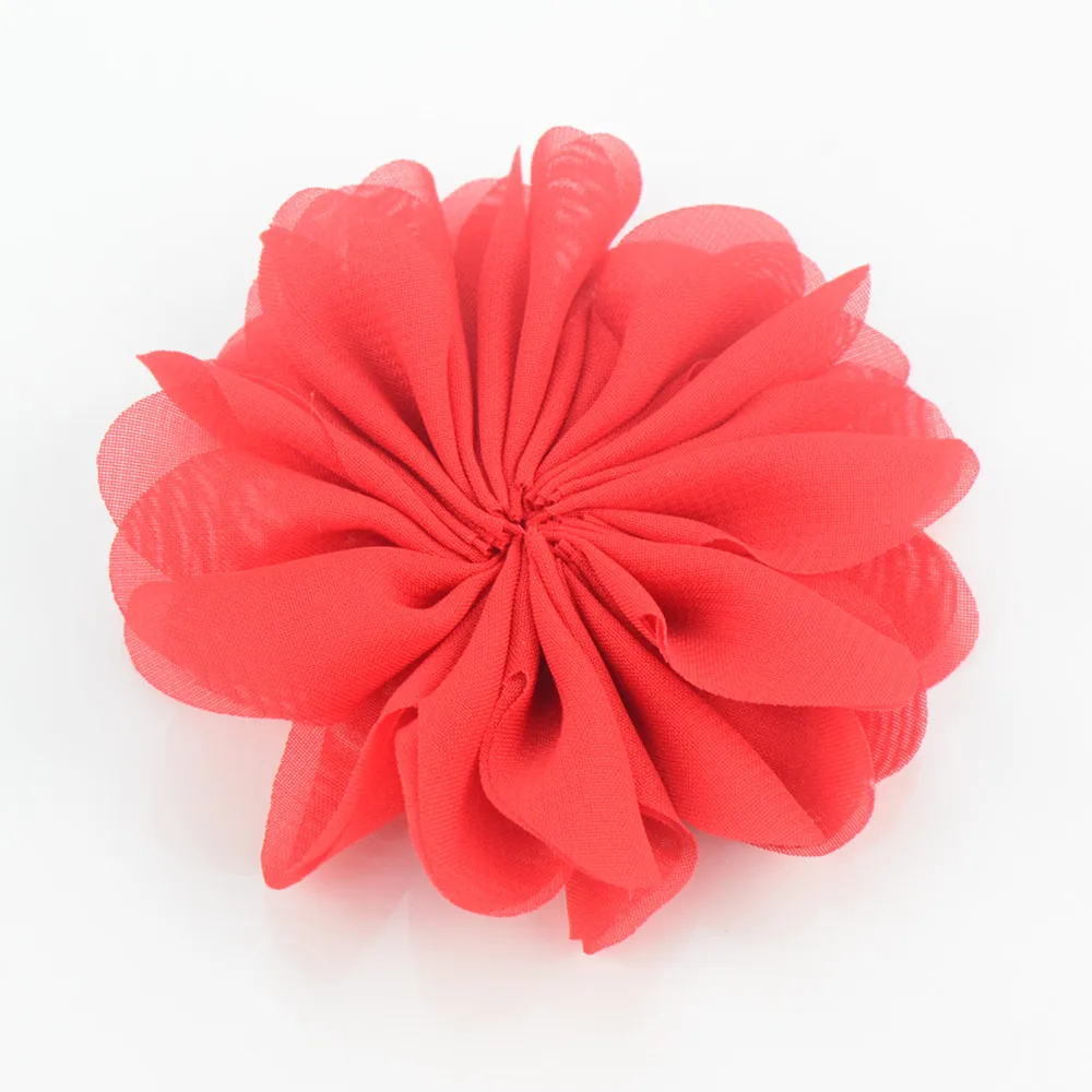 30 pcs/lot 7 cm chiffon lotus flowers sunflowers DIY apparel hair headband accessories Supplies | Аксессуары для одежды