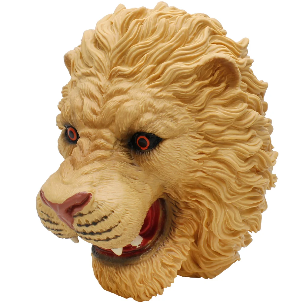 Кукла голова льва для рассказов мягкая Нетоксичная реалистичная модель игрушка