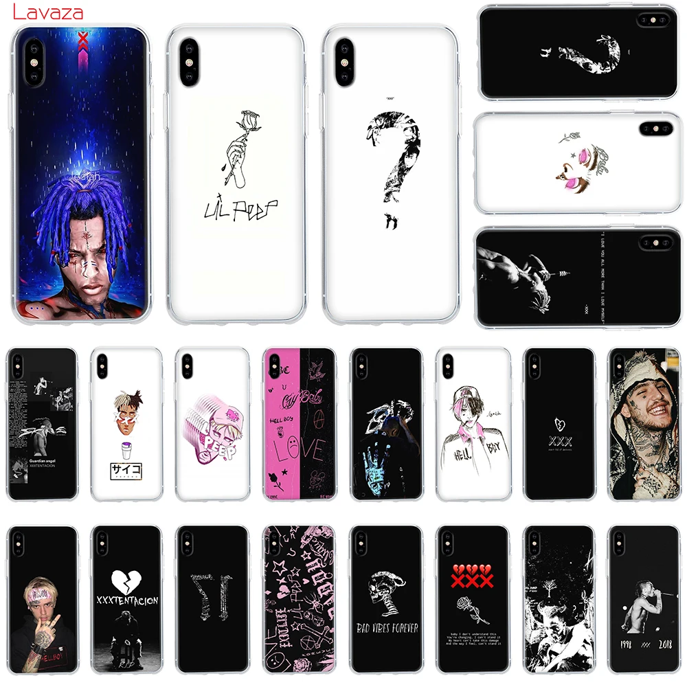 Розовый чехол накладка Lavaza XXXTENTACION для Apple iPhone 6 6s 7 8 Plus X 5 SE XS Max XR|Чехлы-накладки| |
