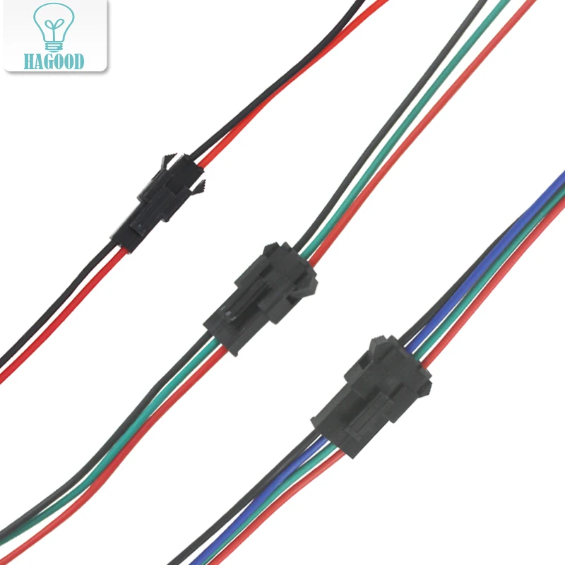 10 пар JST SM 2Pin/3Pin/4Pin быстрый разъем клеммный провод штекер переходник линейный