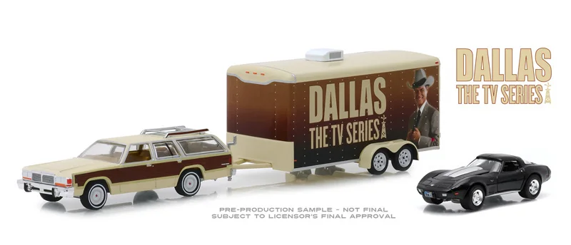 Зеленый светильник 1:64 1979 Ford LTD Country Squire с 1978 Корвет C3 сплав игрушечный автомобиль