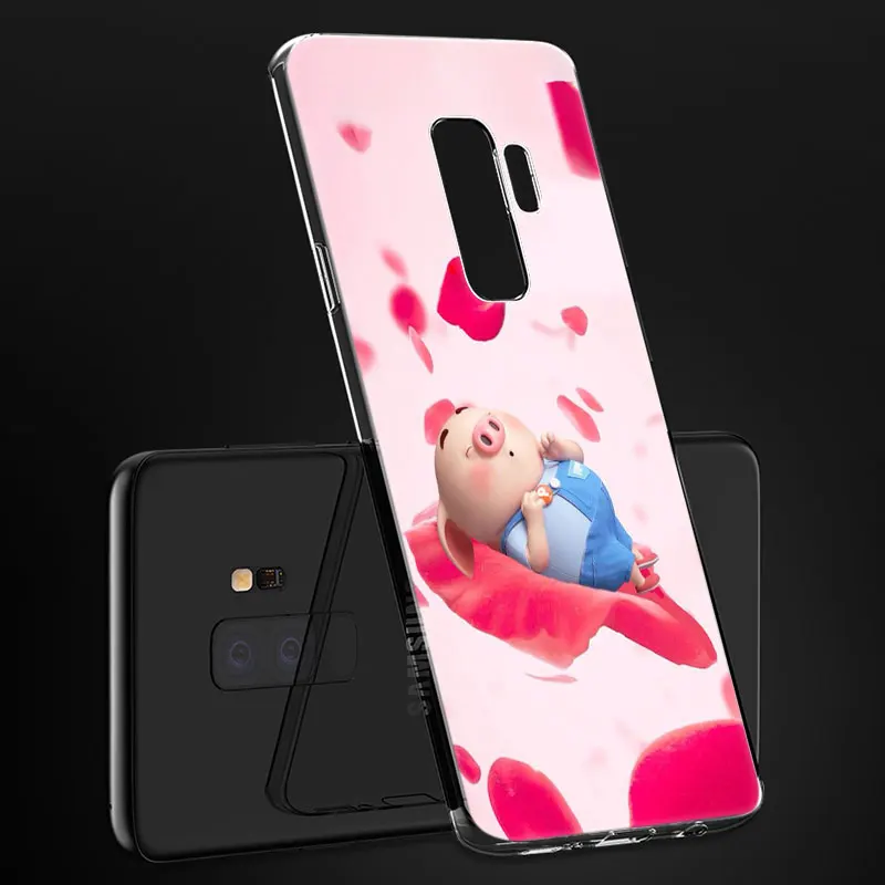 Hot Cute Cartoon Piggy Soft Silicone Case For Samsung Galaxy S10 S9 S8 Plus S7 Edge A6 A8 A7 A9 2018 A5 2017 Fashion Cover | Мобильные