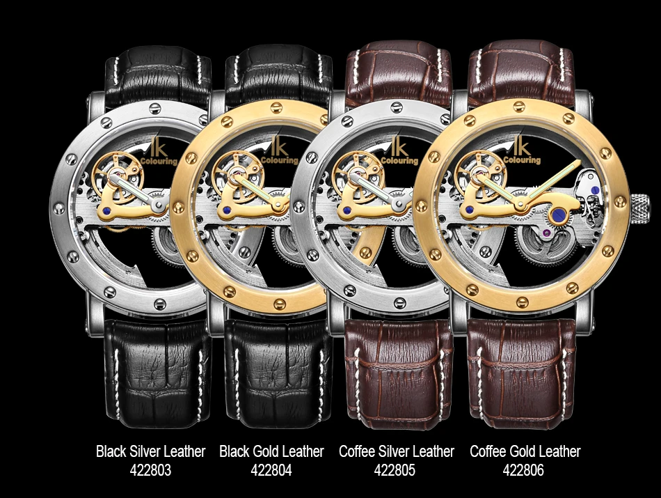 Часы IK Colouring мужские лучший бренд Роскошные автоматические механические из