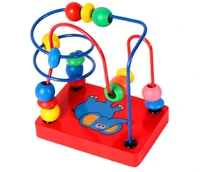 children s wooden toys tandem beads fingers flexibility exercise color recognition puzzle toys