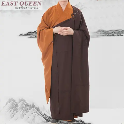 Буддийский монах одежда Шао Лин одежда в стиле Дзен Зен одеяния буддийских монах традиционная китайская одежда буддийский монах FF648 A