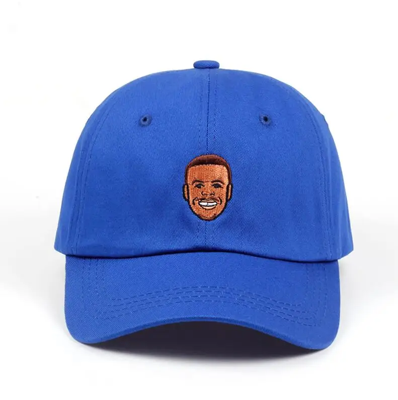 Curry Blue Дропшиппинг папа шляпа бейсбольная Кепка набор Пальма горит Мак Миллер ловушка Акацуки Kanye Роза пицца Saitama Majin Buu Snapback - Цвет: Curry Blue