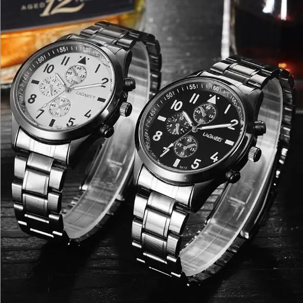 Человек Кварцевые Часы Люксовый Бренд Открытый Наручные Вольфрама стали Мужчины